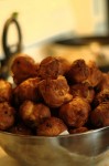 Home-made oliebollen