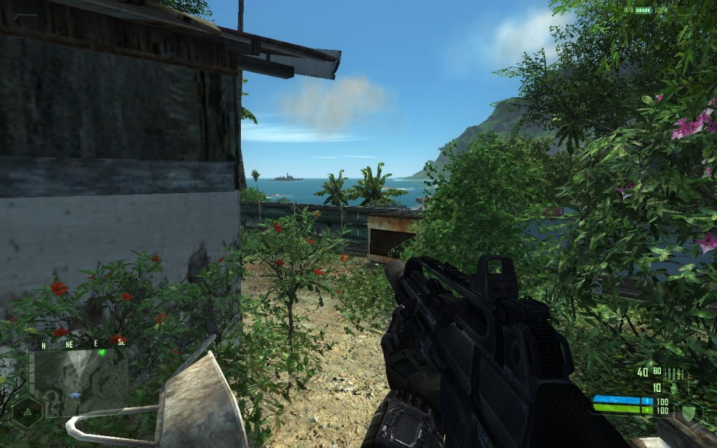A blue sky